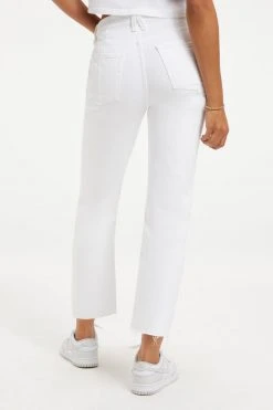 GOOD AMERICAN GOOD ICON CROP | WHITE041