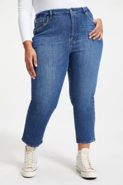 GOOD AMERICAN GOOD ICON CROPPED | INDIGO067