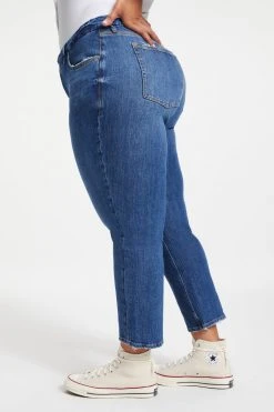 GOOD AMERICAN GOOD ICON CROPPED | INDIGO067