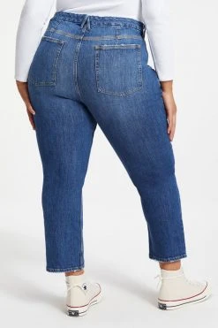 GOOD AMERICAN GOOD ICON CROPPED | INDIGO067