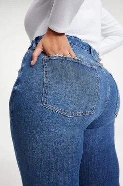 GOOD AMERICAN GOOD ICON CROPPED | INDIGO067