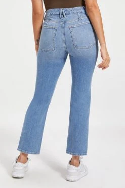 GOOD AMERICAN GOOD ICON CROPPED | INDIGO068