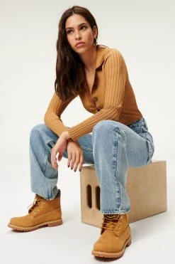 GOOD AMERICAN High Waisted GOOD '90S CARPENTER | BLUE938