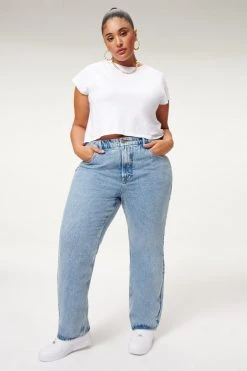 GOOD AMERICAN High Waisted GOOD '90S CARPENTER | BLUE938