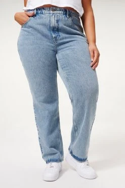 GOOD AMERICAN High Waisted GOOD '90S CARPENTER | BLUE938