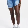 GOOD AMERICAN High Waisted GOOD ICON SHORT | INDIGO072