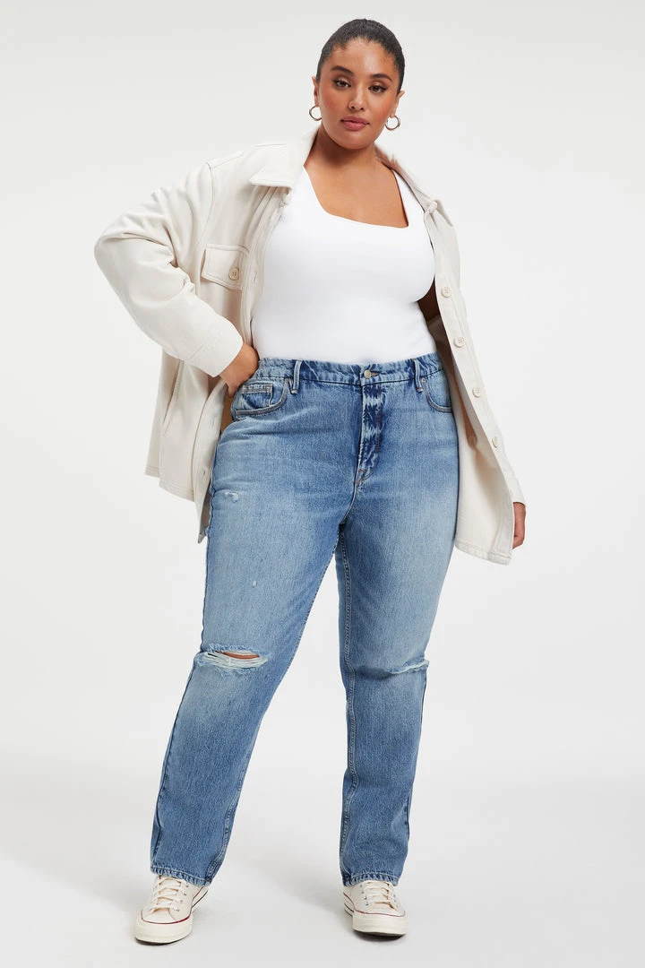 Cheapest ✔️ GOOD AMERICAN GOOD ICON | INDIGO065 High Waisted 😀 1 GOOD AMERICAN GOOD ICON | INDIGO065 High Waisted