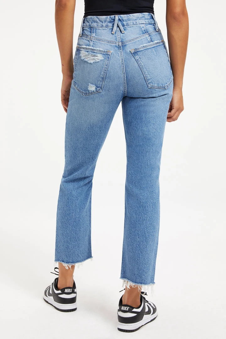 Wholesale 🔥 GOOD AMERICAN GOOD ICON CROP | INDIGO157 High Waisted 😉 6 GOOD AMERICAN GOOD ICON CROP | INDIGO157 High Waisted