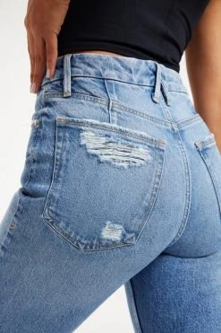 GOOD AMERICAN GOOD ICON CROP | INDIGO157 High Waisted