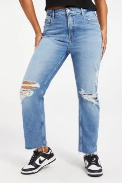 Wholesale 🔥 GOOD AMERICAN GOOD ICON CROP | INDIGO157 High Waisted 😉 25 GOOD AMERICAN GOOD ICON CROP | INDIGO157 High Waisted