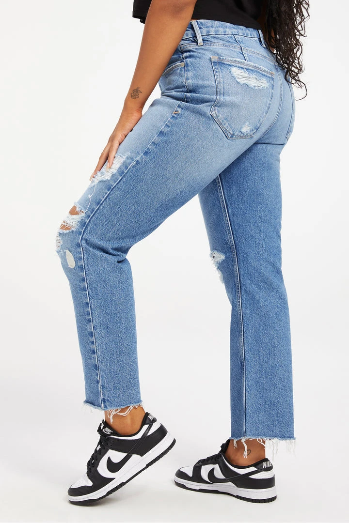 Wholesale 🔥 GOOD AMERICAN GOOD ICON CROP | INDIGO157 High Waisted 😉 9 GOOD AMERICAN GOOD ICON CROP | INDIGO157 High Waisted