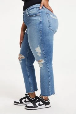 Wholesale 🔥 GOOD AMERICAN GOOD ICON CROP | INDIGO157 High Waisted 😉 31 GOOD AMERICAN GOOD ICON CROP | INDIGO157 High Waisted