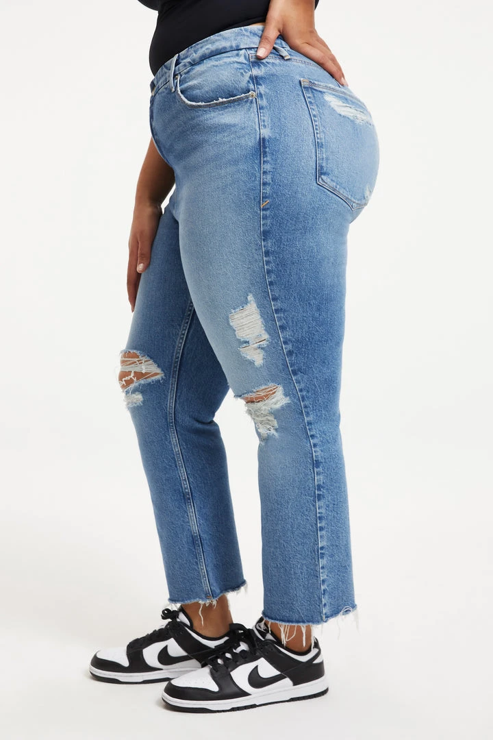 Wholesale 🔥 GOOD AMERICAN GOOD ICON CROP | INDIGO157 High Waisted 😉 14 GOOD AMERICAN GOOD ICON CROP | INDIGO157 High Waisted