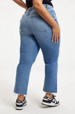 Wholesale 🔥 GOOD AMERICAN GOOD ICON CROP | INDIGO157 High Waisted 😉 32 GOOD AMERICAN GOOD ICON CROP | INDIGO157 High Waisted