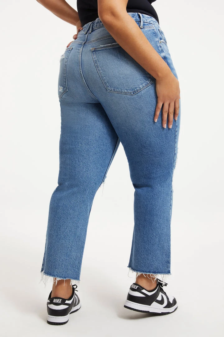 Wholesale 🔥 GOOD AMERICAN GOOD ICON CROP | INDIGO157 High Waisted 😉 15 GOOD AMERICAN GOOD ICON CROP | INDIGO157 High Waisted