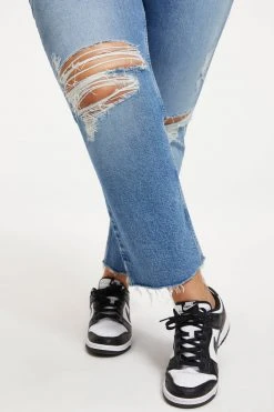 Wholesale 🔥 GOOD AMERICAN GOOD ICON CROP | INDIGO157 High Waisted 😉 34 GOOD AMERICAN GOOD ICON CROP | INDIGO157 High Waisted