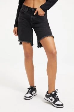 GOOD AMERICAN GOOD ICON SHORT | BLACK277 High Waisted