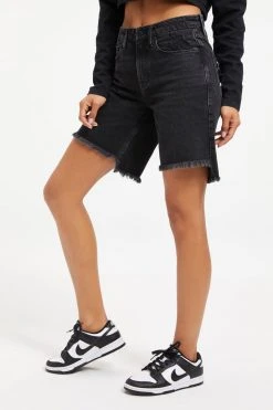 GOOD AMERICAN GOOD ICON SHORT | BLACK277 High Waisted