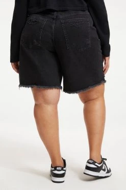 GOOD AMERICAN GOOD ICON SHORT | BLACK277 High Waisted