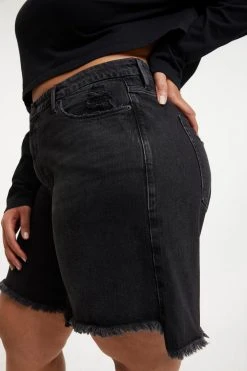 GOOD AMERICAN GOOD ICON SHORT | BLACK277 High Waisted