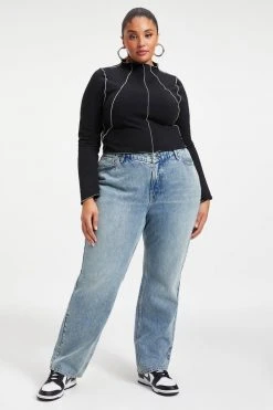 GOOD AMERICAN GOOD '90s LOW | INDIGO057 High Waisted