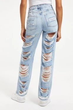 GOOD AMERICAN High Waisted GOOD '90S EXTRA EXTREME RIPS | INDIGO297