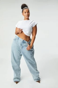 GOOD AMERICAN GOOD '90S LOOSE | BLUE725