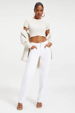 GA-SALE High Waisted GOOD '90s LOOSE | WHITE001
