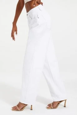 GA-SALE High Waisted GOOD '90s LOOSE | WHITE001