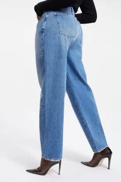 GOOD AMERICAN High Waisted GOOD '90S LOOSE | INDIGO054