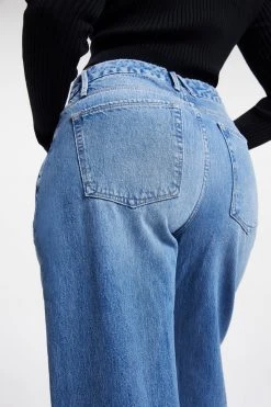 GOOD AMERICAN High Waisted GOOD '90S LOOSE | INDIGO054