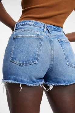 Cheap โค๏ธ GOOD AMERICAN GOOD '90s SHORT | INDIGO069 High Waisted ๐ 31 GOOD AMERICAN GOOD '90s SHORT | INDIGO069 High Waisted