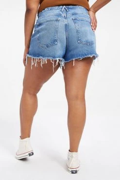 Cheap โค๏ธ GOOD AMERICAN GOOD '90s SHORT | INDIGO069 High Waisted ๐ 35 GOOD AMERICAN GOOD '90s SHORT | INDIGO069 High Waisted