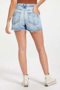 GOOD AMERICAN GOOD '90s SHORT | INDIGO070 High Waisted