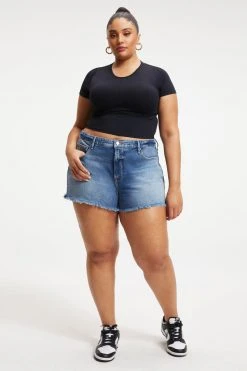 GOOD AMERICAN GOOD '90s SHORT | INDIGO156 High Waisted