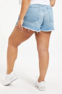 GOOD AMERICAN High Waisted GOOD '90S SHORT | BLUE650