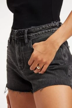 GOOD AMERICAN GOOD '90s SHORT | BLACK278 High Waisted