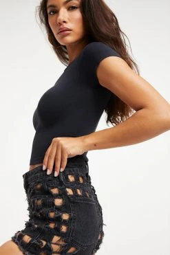 Cheapest โ๏ธ GOOD AMERICAN High Waisted GOOD '90s LASER SHORT | BLACK268 ๐ฅ 17 GOOD AMERICAN High Waisted GOOD '90s LASER SHORT | BLACK268