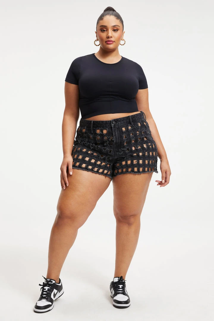 Cheapest โ๏ธ GOOD AMERICAN High Waisted GOOD '90s LASER SHORT | BLACK268 ๐ฅ 8 GOOD AMERICAN High Waisted GOOD '90s LASER SHORT | BLACK268