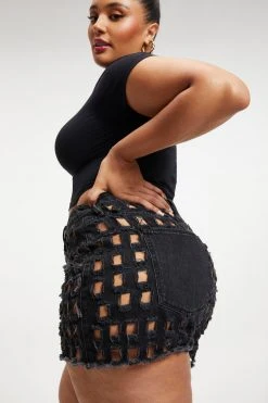 Cheapest โ๏ธ GOOD AMERICAN High Waisted GOOD '90s LASER SHORT | BLACK268 ๐ฅ 18 GOOD AMERICAN High Waisted GOOD '90s LASER SHORT | BLACK268