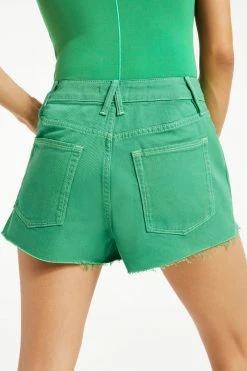 GOOD AMERICAN GOOD '90S SHORT | SUMMER GREEN002