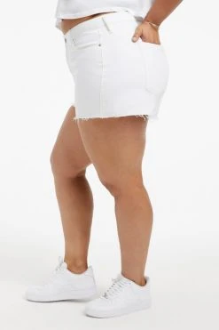 Best Pirce ๐ GOOD AMERICAN High Waisted GOOD '90S SHORT | WHITE001 ๐ 15 GOOD AMERICAN High Waisted GOOD '90S SHORT | WHITE001