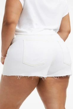 Best Pirce ๐ GOOD AMERICAN High Waisted GOOD '90S SHORT | WHITE001 ๐ 18 GOOD AMERICAN High Waisted GOOD '90S SHORT | WHITE001