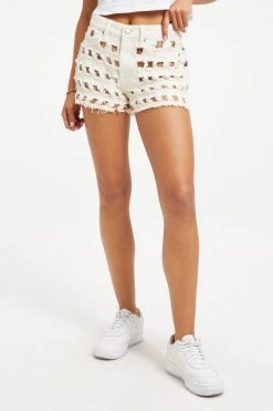 GOOD AMERICAN GOOD '90s LASER SHORT | BONE001