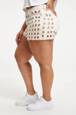 GOOD AMERICAN GOOD '90s LASER SHORT | BONE001