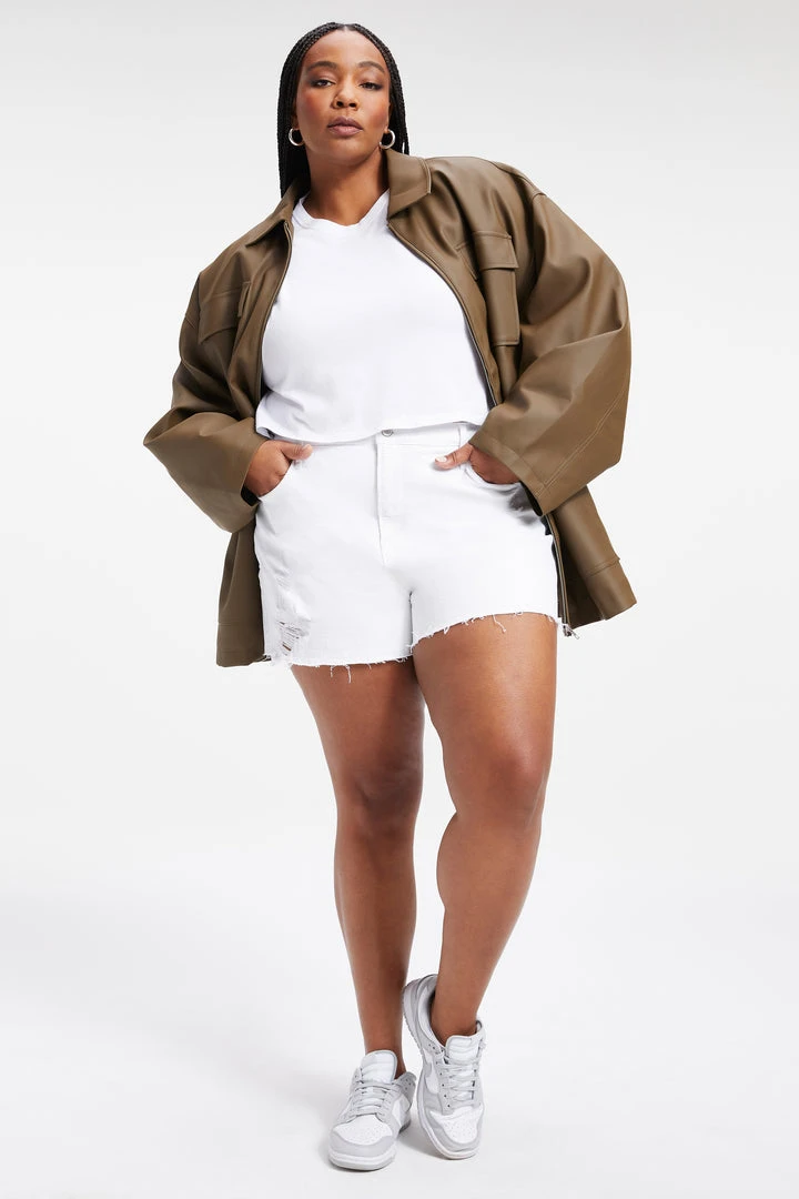 Best Sale ๐ฏ GOOD AMERICAN High Waisted GOOD '90s SHORT | WHITE040 ๐ 13 GOOD AMERICAN High Waisted GOOD '90s SHORT | WHITE040