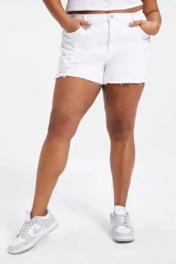 Best Sale ๐ฏ GOOD AMERICAN High Waisted GOOD '90s SHORT | WHITE040 ๐ 33 GOOD AMERICAN High Waisted GOOD '90s SHORT | WHITE040