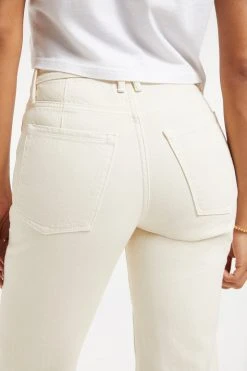 GOOD AMERICAN GOOD ICON CUTOUT | BONE001 High Waisted