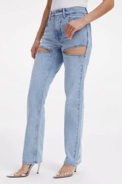 GOOD AMERICAN GOOD ICON CUTOUT | BLUE813