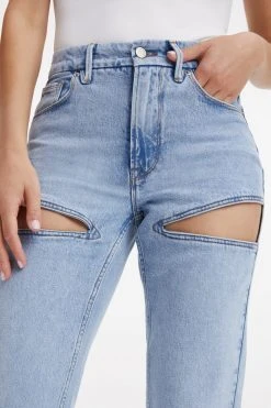 GOOD AMERICAN GOOD ICON CUTOUT | BLUE813